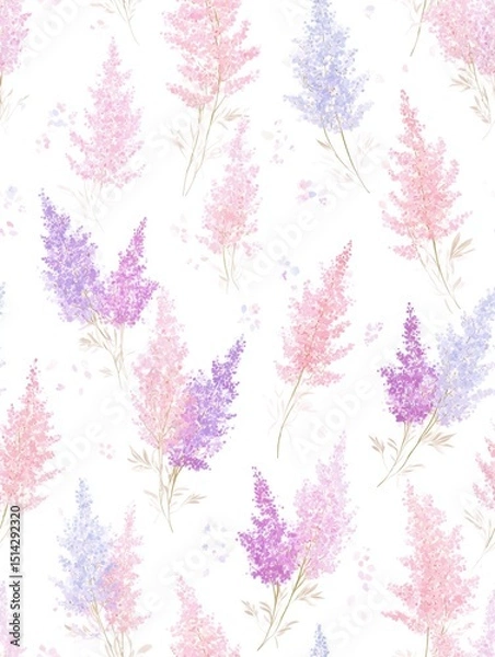 Fototapeta seamless floral pattern