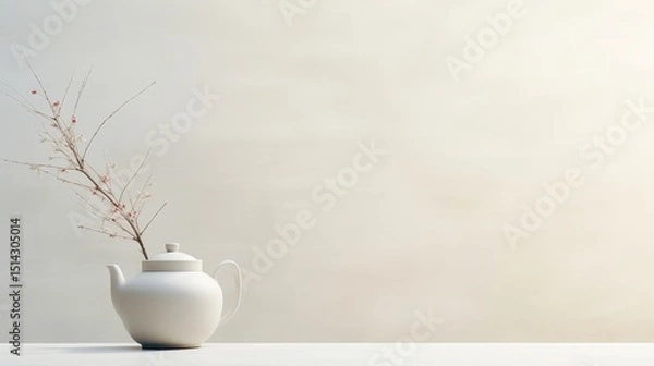 Fototapeta Embracing minimalism  discover the beauty of light colors in modern design aesthetics and decor