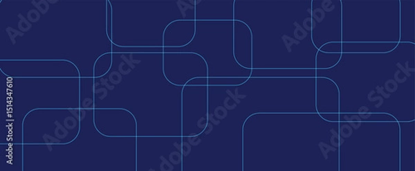 Fototapeta Abstract blue line curve pattern background