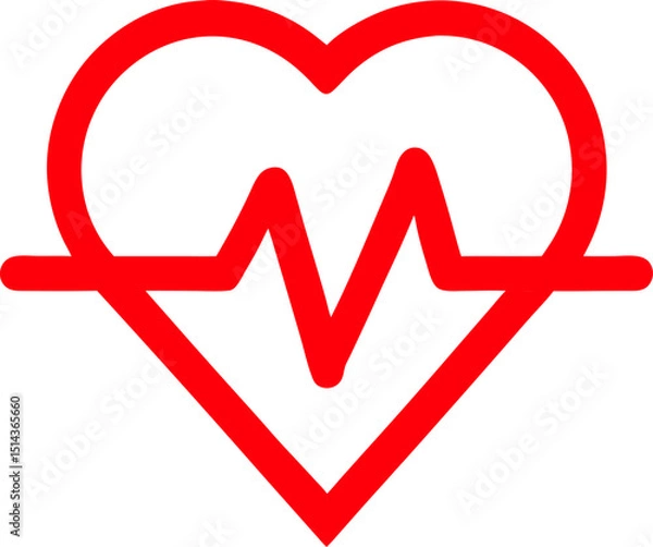 Obraz heartbeat make a heart