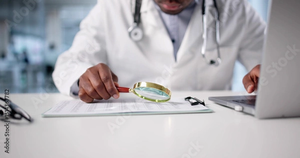 Fototapeta Medical Coding Specialists Review Hospital Invoices For Billing Accuracy