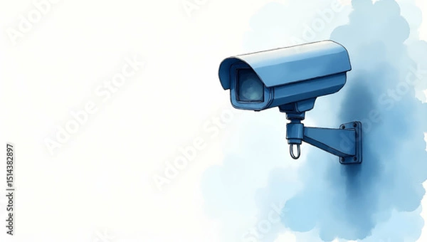 Fototapeta Workplace Surveillance Concerns: Data Privacy Challenges in Employee Monitoring, Regulatory Compliance, and Ethical Guidelines for Protecting Worker Rights - Conceptual Image with Empty Space