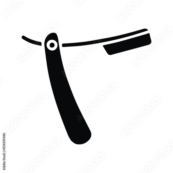 Obraz Razor Icon. Folding Razor Vector Illustration. Manual Shaver.