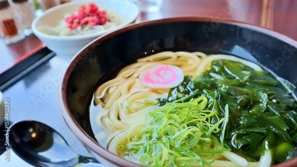 Obraz 淡路SAで味わうワカメうどん