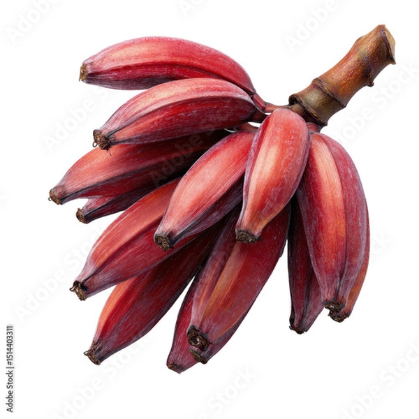 Obraz  Bunch Tropical Red Banana Photo PNG Transparent