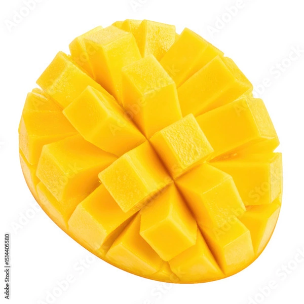 Obraz sliced mango on white background