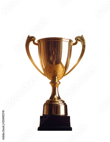 Obraz godeb trophy on white