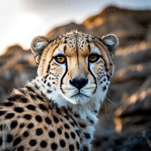 Fototapeta portrait of a cheetah