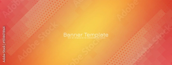Fototapeta Modern stylish mosaic pattern banner design