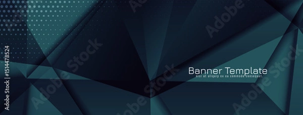 Fototapeta Abstract modern polygonal geometric banner