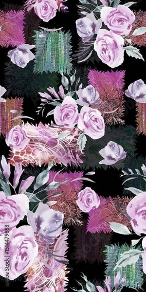 Fototapeta Beautifull pattern design for textile fabric