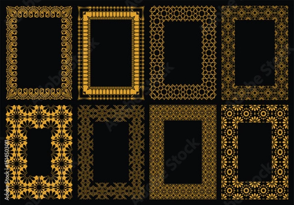 Obraz Bahrain Traditional Frame Pattern Vector Islamic