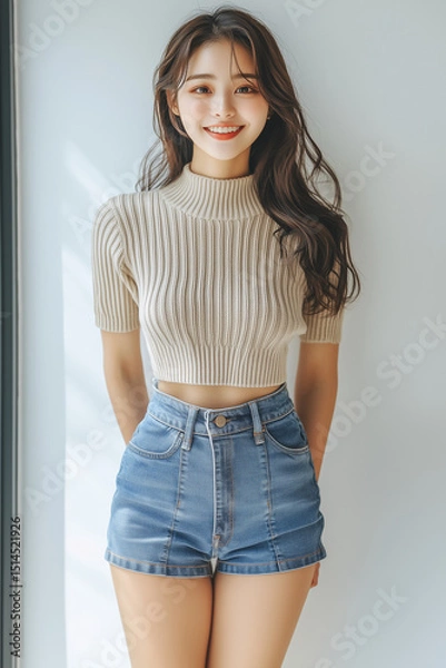 Obraz 여름 패션의 한국 여성