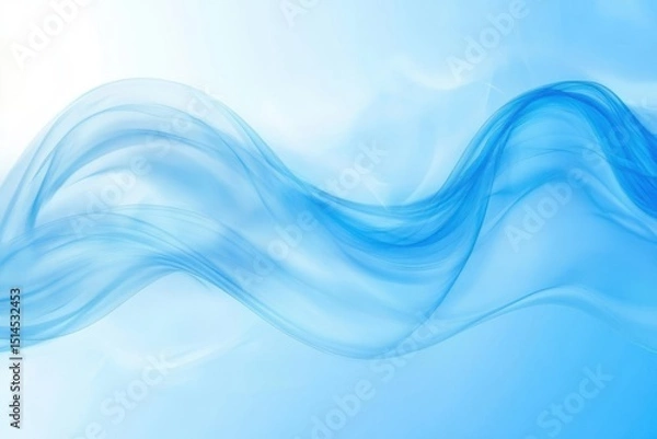 Fototapeta Abstract blue swirl swoosh background creating a sense of flow and movement in a serene atmosphere, Abstract Blue Swirl Swoosh Background Ripple Flow Dynamic Transition Motion
