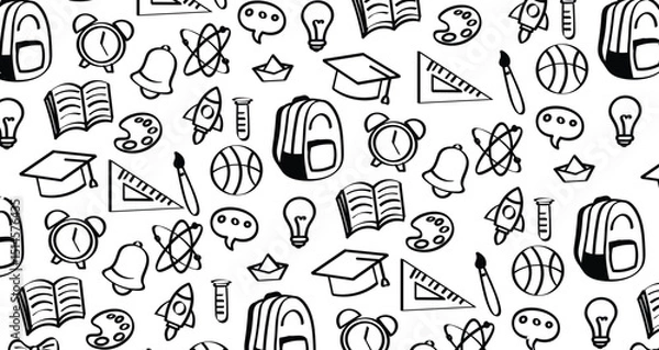 Fototapeta back to school theme background