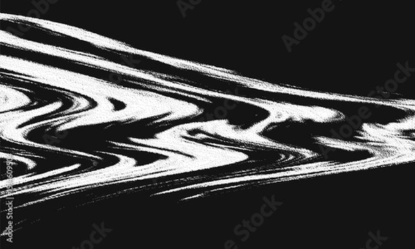 Fototapeta Glitch background. VHS grunge texture with noise effect and pixelation. Analog video digital errors. Retro pixel backdrop. Vector illustration.