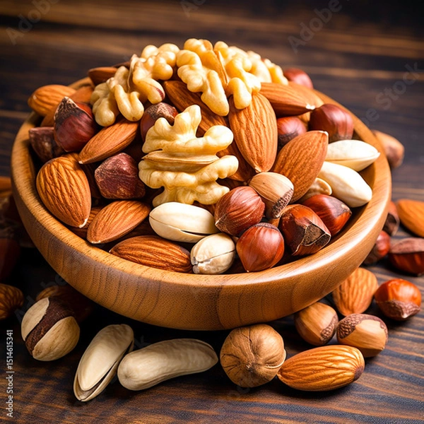 Fototapeta nuts and nutcracker