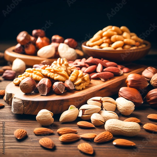 Fototapeta nuts and nutcracker