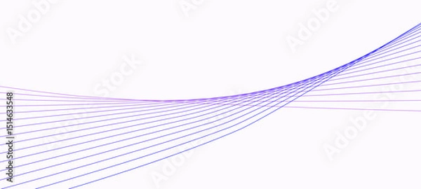Fototapeta Abstract vector wave element for design. Smooth motion dynamics. Vector illustration EPS 10.