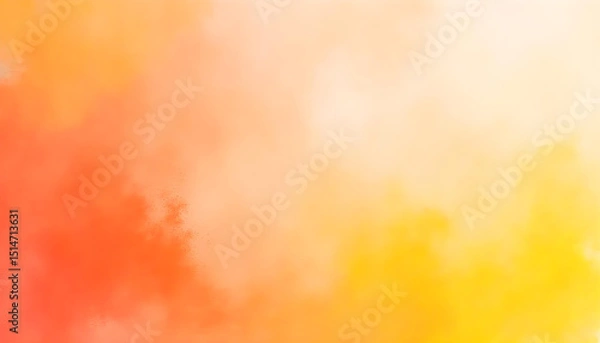 Fototapeta Warm sunset-themed background with textured paint strokes in shades of orange, pink, and golden yellow