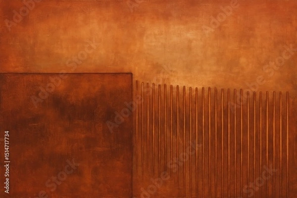 Fototapeta Abstract Brown Texture Background Modern Minimalist Art Design Burnt Orange Tones Rustic Style Elegant Wall Decor Contemporary Painting Digital Illustration Fine Art Print Square Format High          