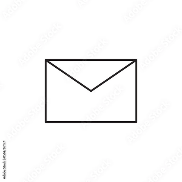 Obraz envelope line icon