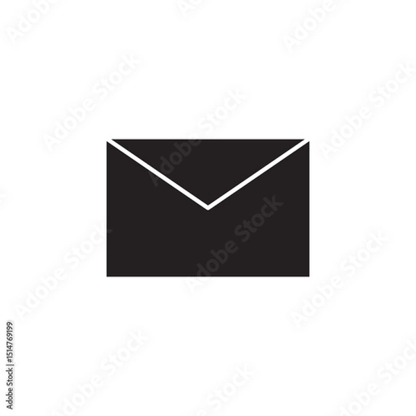 Obraz envelope black icon