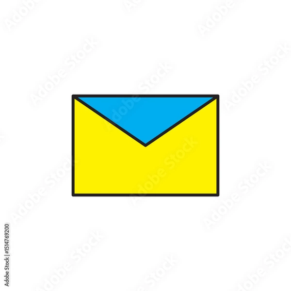Obraz envelope colored icon