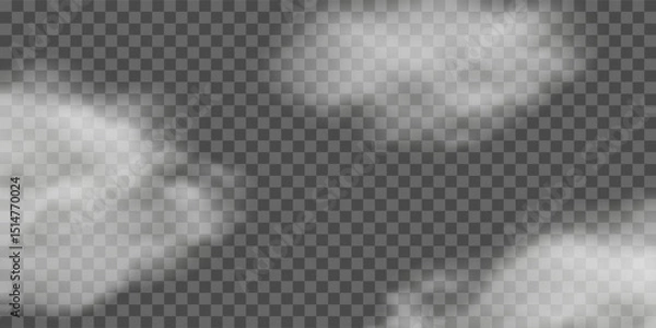 Obraz Realistic clouds and smoke, fog. Vector illustration.