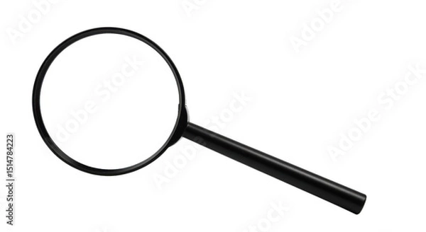 Fototapeta Magnifying glass isolated on transparent background