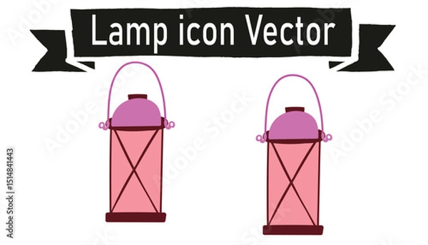 Fototapeta Lamp icon vector 