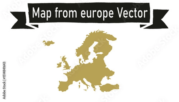 Fototapeta Map from europe vector 