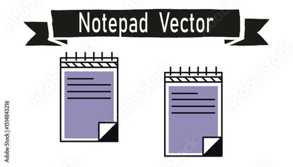 Fototapeta Notepad vector 