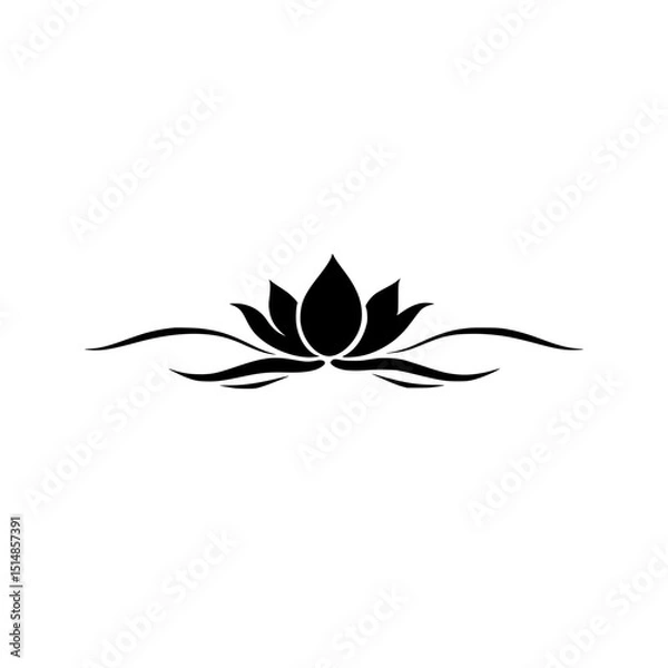 Fototapeta Lotus flower icon 