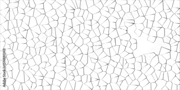 Fototapeta seamless mosaic and low polygon triangle texture wallpaper .Broken glass effect vector crystalized abstract stroke wallpaper .abstract seamless pattern with 3d shapes vector backdrop .