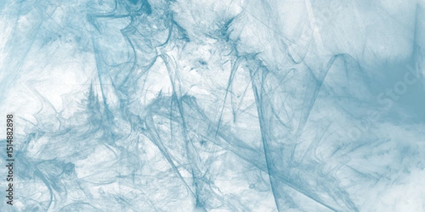 Fototapeta Ice blue background banner texture . blue sky background and white blurry, clear, and puffy clouds Smooth frozen ice texture with soft focus and abstract cool blue winter background for design