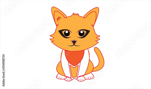 Obraz Cat emoji icon vector image.