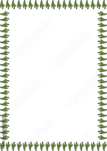 Fototapeta Cactus frame. Wild west Arizona border with empty space for your text
