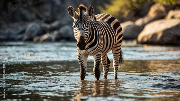Fototapeta zebra in the wild