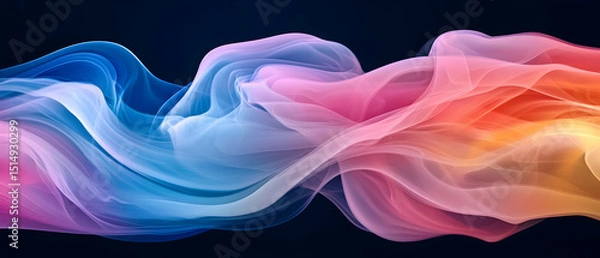 Fototapeta Abstract Colorful Flowing Design