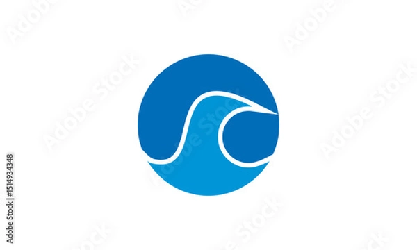 Obraz Blue Wave logo