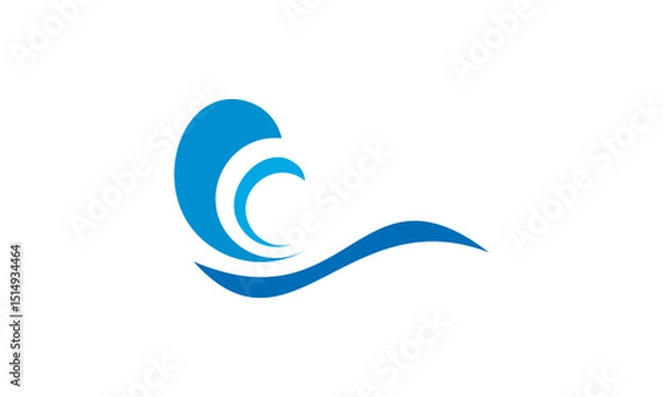 Obraz Logo Waveblue
