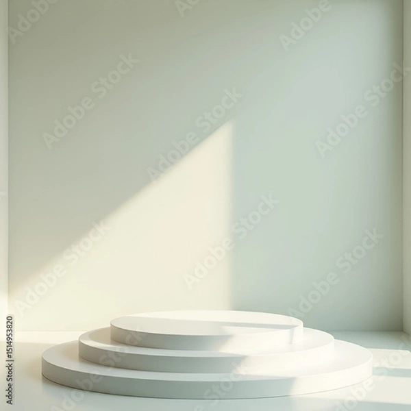 Fototapeta Simple Elegant Display Mockup for Beauty or Tech Products