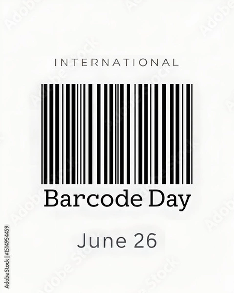 Obraz International Barcode Day - June 26th