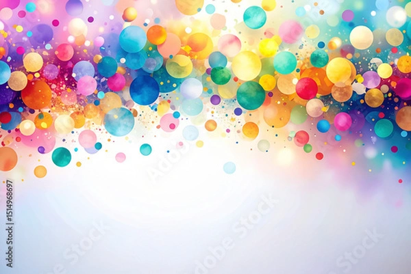 Fototapeta abstract colorful bokeh background with copy space for your text