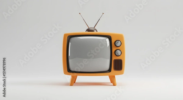Obraz Nostalgic Television: Retro Tech Icon