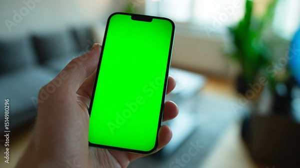 Obraz Closeup shot of nine imaginary, hand firmly grasps it, exudes confidence in immersive digital experience