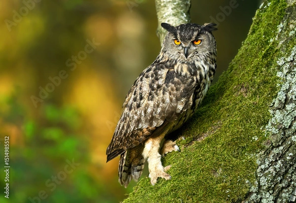 Fototapeta Eurasian eagle owl ( Bubo bubo ) close up