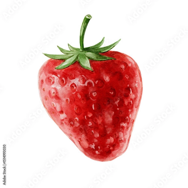 Obraz strawberry watercolour illustration