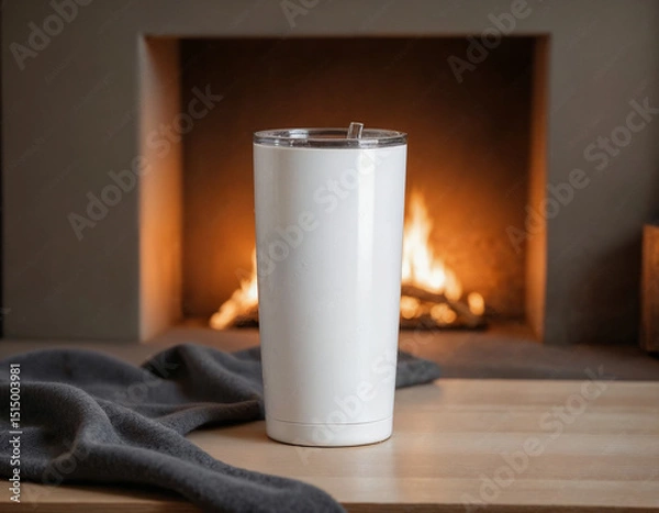 Obraz Versatile 20oz Blank White Tumblers in Rustic and Bright Settings